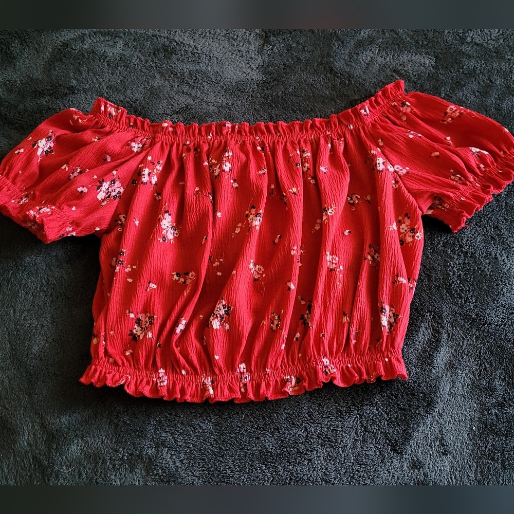 Red H&M Crop Top
